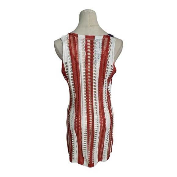 American Flag Swim Cover-Up Red White Blue‎ Stars Stripes Size M Crochet Bikini - Picture 4 of 7